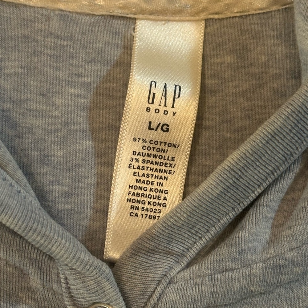 Gap Body Ladies Blue Hooded Robe - Picture 4 of 6